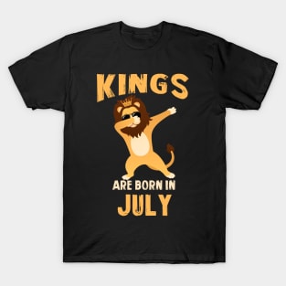 Cute King Are Born In July T-shirt Birthday Gift T-Shirt